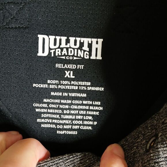 Mens Deluth Trading Gray Quarter-Snap Pullover Henley w/ Pocket Sz XL - Picture 3 of 6